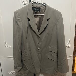 Ellen Tracy Women's Taupe Blazer